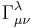 \Gamma^\lambda_{\mu\nu}