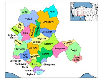 Districts of Konya