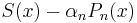 S(x)-\alpha_n P_n(x)