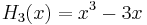 H_3(x)=x^3-3x\,