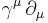 \gamma^\mu\,\partial_\mu