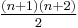 \tfrac{(n+1)(n+2)}{2}