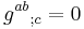 g^{ab}{}_{;c}=0