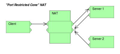 Port Restricted Cone NAT.svg