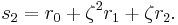 s_2 = r_0 + \zeta^2 r_1 + \zeta r_2.\,