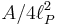 A/4\ell_P^2