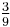 \tfrac{3}{9}