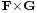 \scriptstyle \mathbf{F}\times \mathbf{G}