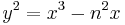 y^2=x^3-n^2x