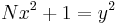 Nx^2 + 1 = y^2