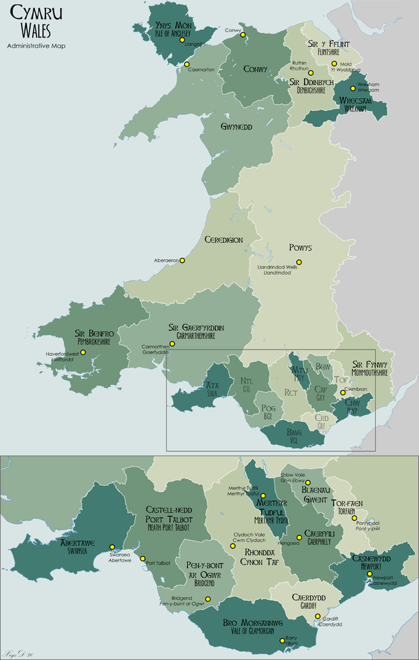 Wales Administrative Map 2009.png