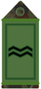 Irish Army Cpl's subdued rank slider