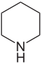 Struktur von Piperidin