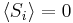 \langle S_{i} \rangle = 0