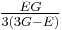 \tfrac{EG}{3(3G-E)}