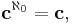 \mathbf c^{\aleph_0} = \mathbf c,