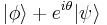 |\phi\rang+e^{i\theta}|\psi\rang