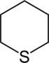 Struktur von Tetrahydrothiopyran