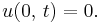 u(0,\,t)=0.