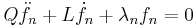 Q\ddot{f}_n+L\dot{f}_n+\lambda_nf_n=0