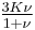 \tfrac{3K\nu}{1+\nu}