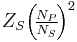 Z_S\!\left(\!\tfrac{N_P}{N_S}\!\right)^2\!\!