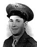 black and white headshot of Ross Gray in his military uniform