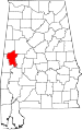 State map highlighting Greene County