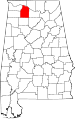 State map highlighting Lawrence County