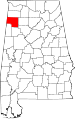 State map highlighting Marion County