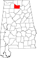 State map highlighting Morgan County