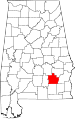 State map highlighting Pike County