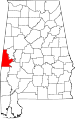 State map highlighting Sumter County