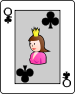 Queen of clubs