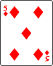 5 of diamonds