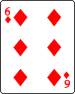 6 of diamonds