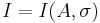 I = I(A, \sigma)