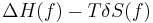 \Delta H(f)-{T}\delta S(f)