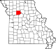 A state map highlighting Carroll County in the northwestern part of the state.