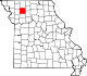 A state map highlighting Daviess County in the northwestern part of the state.