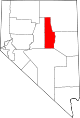 State map highlighting Eureka County