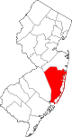 A county in the southeast part of the state. It is large and gets skinnier in the south.