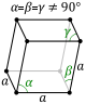 Mercury has a rhombohedral crystal structure