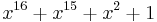 x^{16} + x^{15} + x^2 + 1