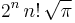 2^n\,n!\,\sqrt{\pi}