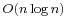 \scriptstyle O(n\log n)