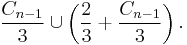  \frac{C_{n-1}}{3} \cup \left(\frac{2}{3}+\frac{C_{n-1}}{3}\right).