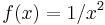 f(x)=1/x^2