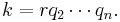 k = r q_2\cdots q_n.\!