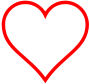 Heart icon red hollow.svg